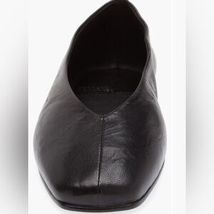 Jeffrey Campbell black Leather Fathom flats